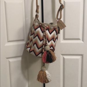 Woven Boho Bucket Bag